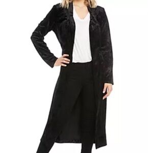 Wayf La Roux Black Velvet Robe with Belt Size XXL